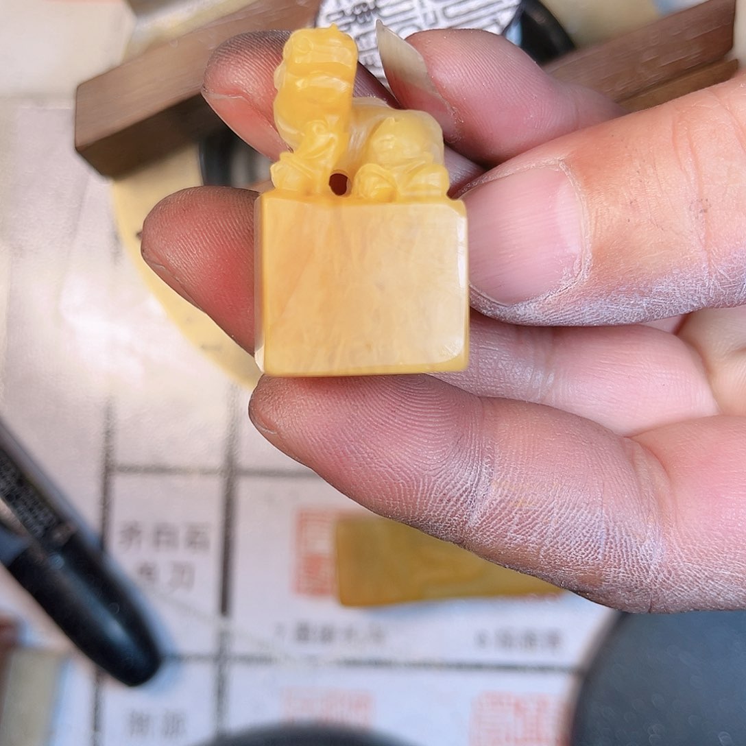 寿山石印石叮*定制的