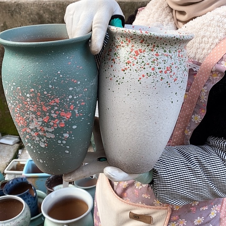 紫砂花盆正品口15高25