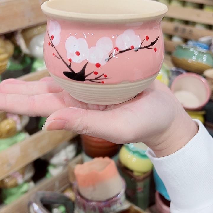 有孔，凑单福利满10元发货陶瓷多肉花盆！