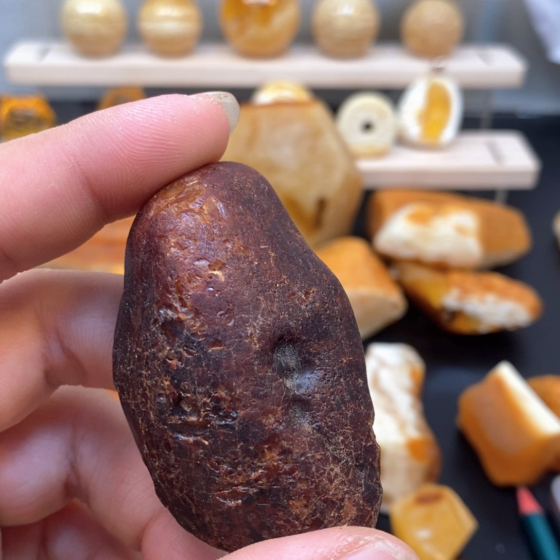 定制琥珀未镶嵌小*授天然蜜蜡原石加工不退不换