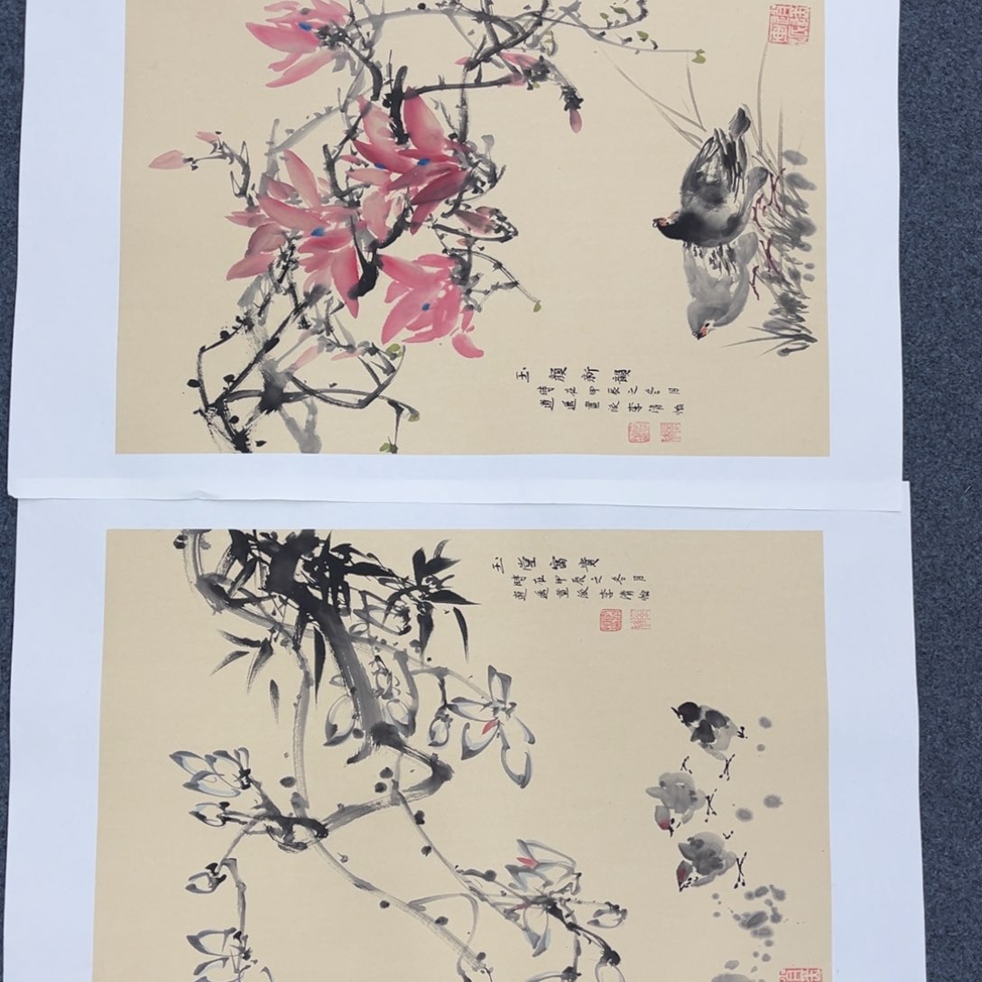 国画手绘画作品和绘画