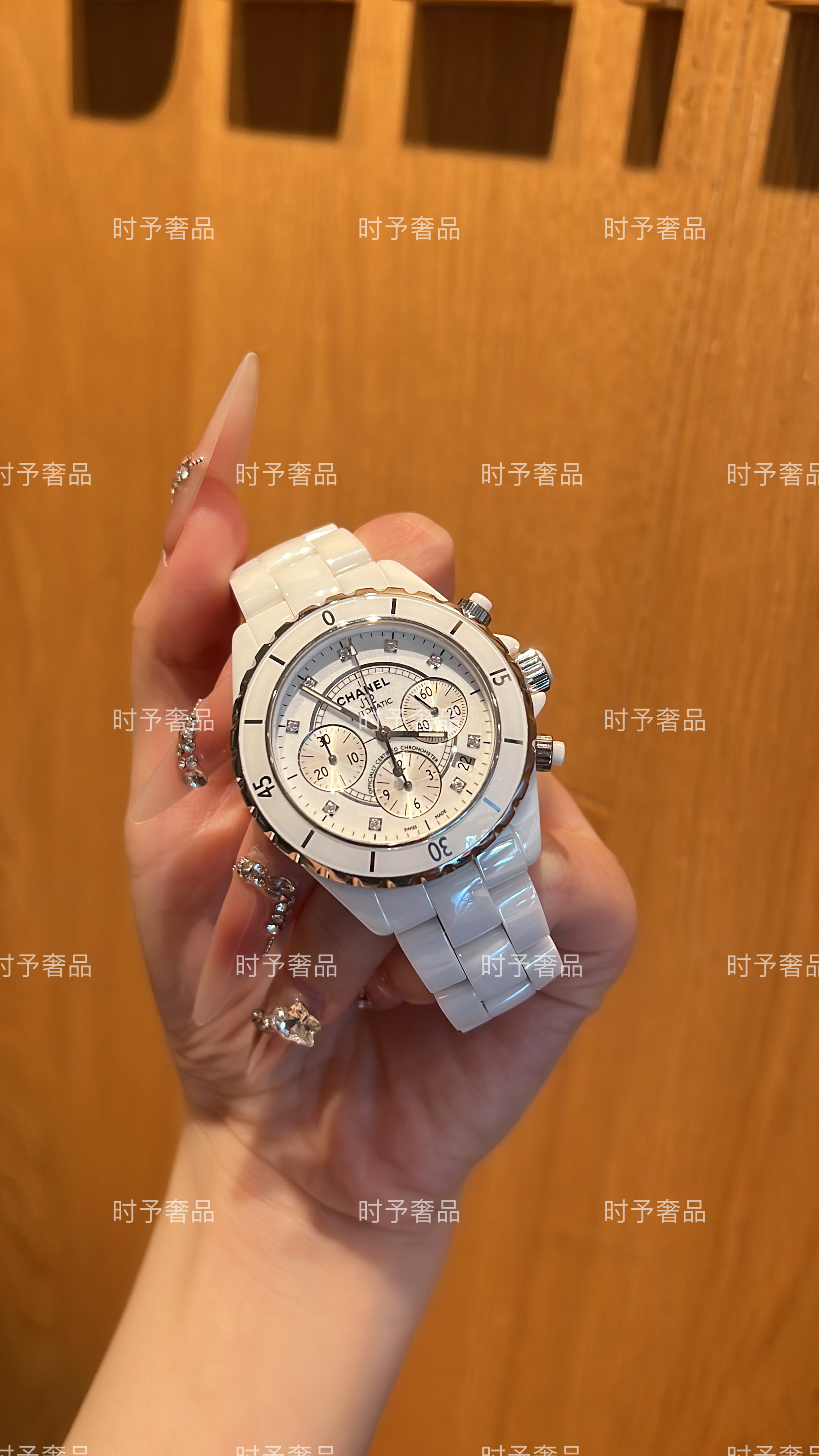 99新 Chanel/香奈儿 J12系列H2009腕表/自动机械/38MM/原钻/