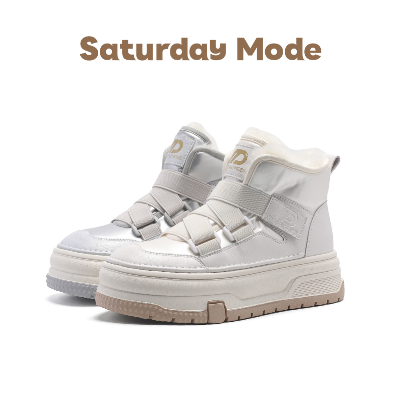 SATURDAYMODE2025【金玉良缘】2024年冬季新款厚底加绒休闲鞋/魏