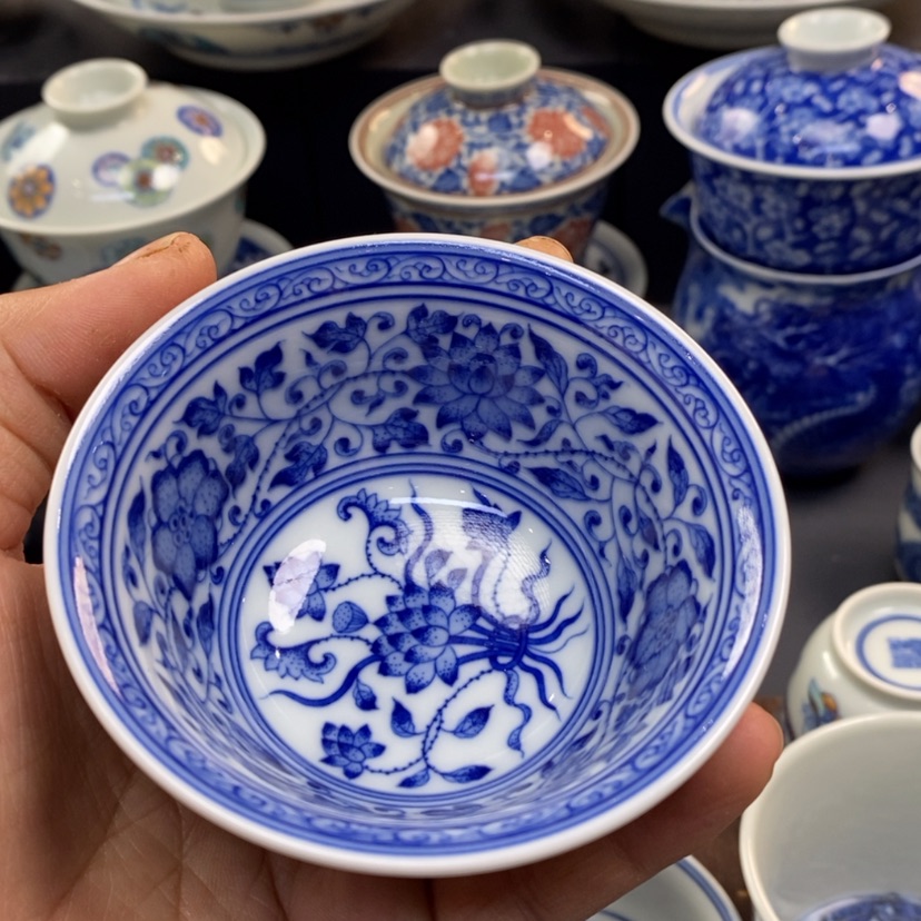 【闪购商品】@****?景德镇青花主人杯