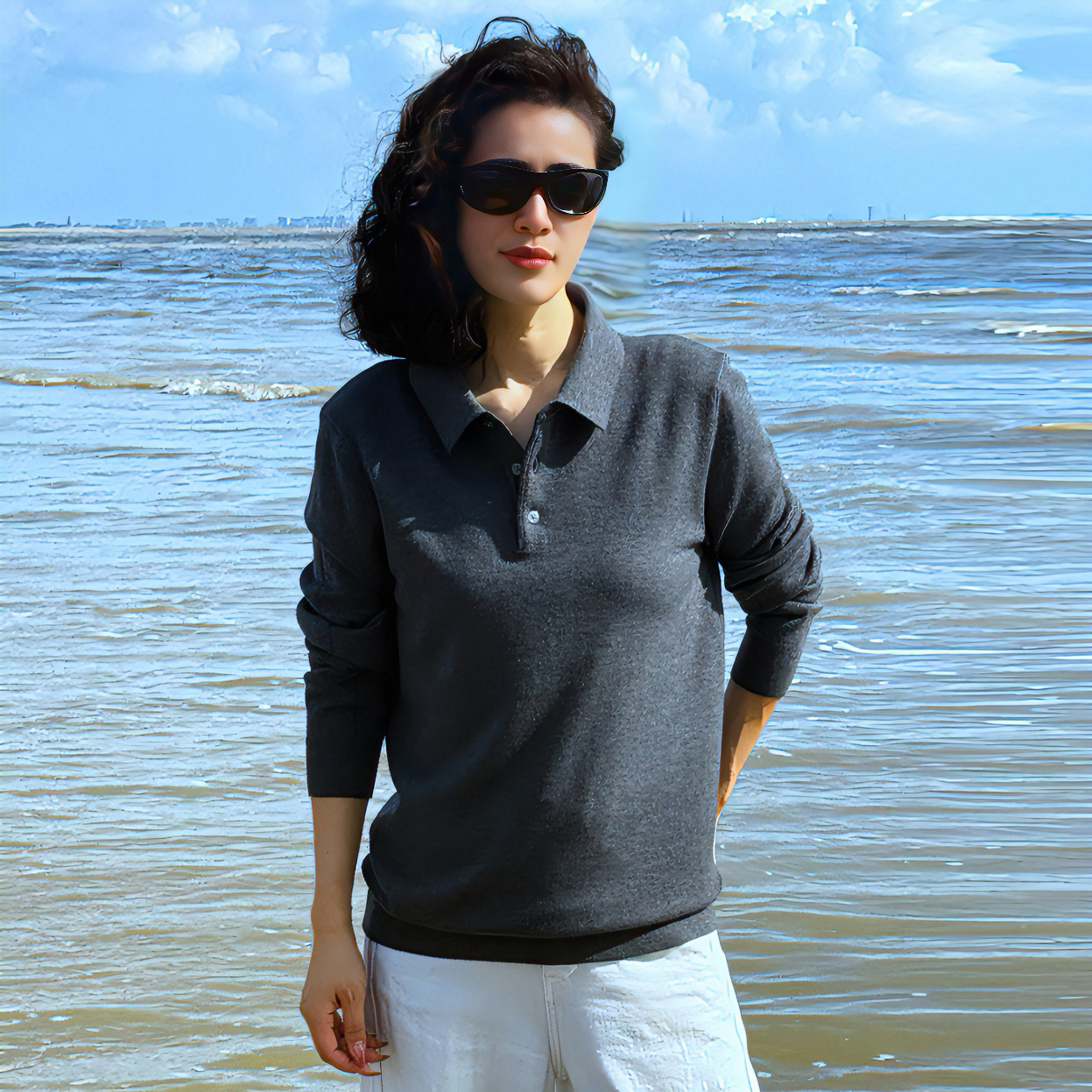 男装【极简百搭 轻商务质感】舒适亲肤纯色套头羊毛针织衫8199