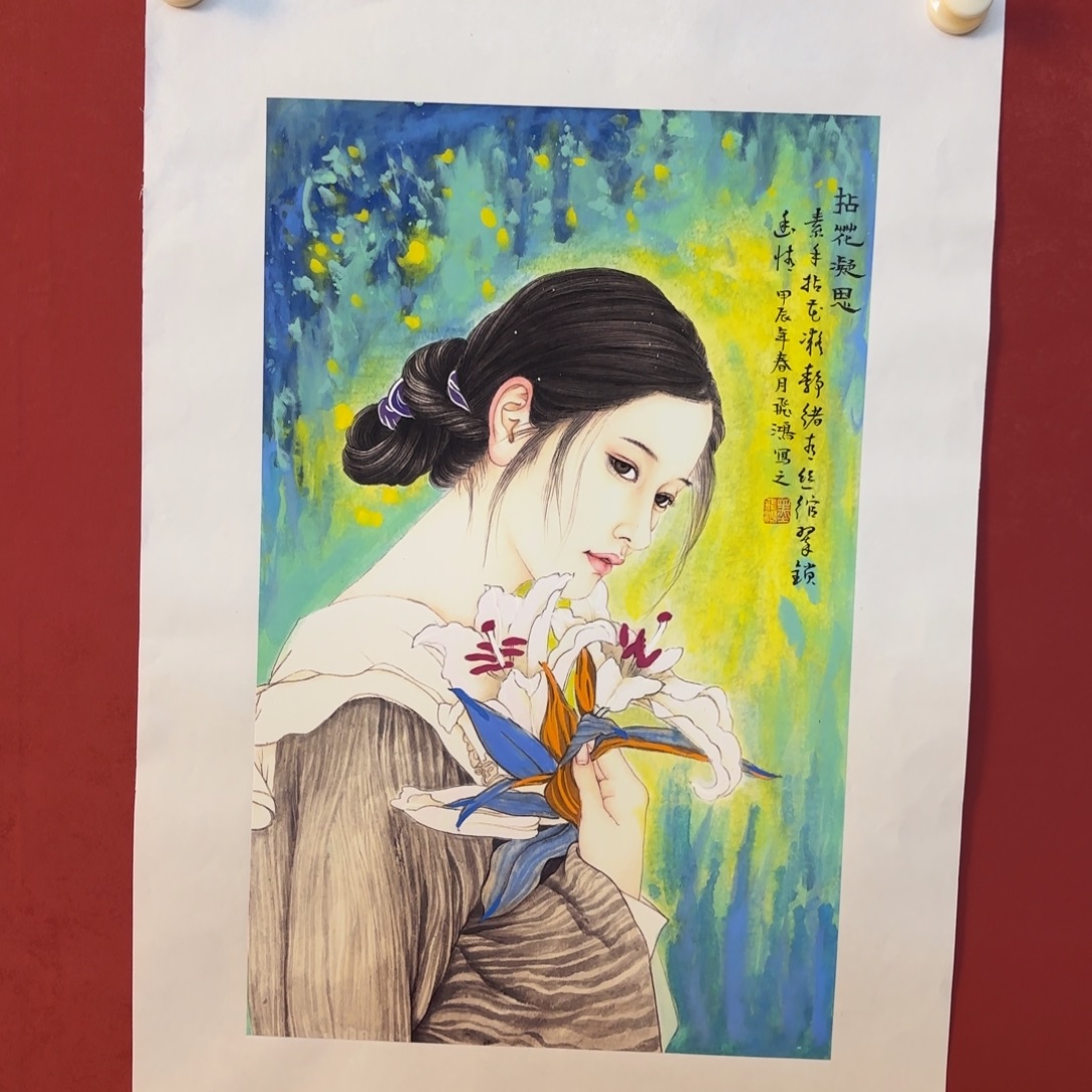 竖款精品书画作品