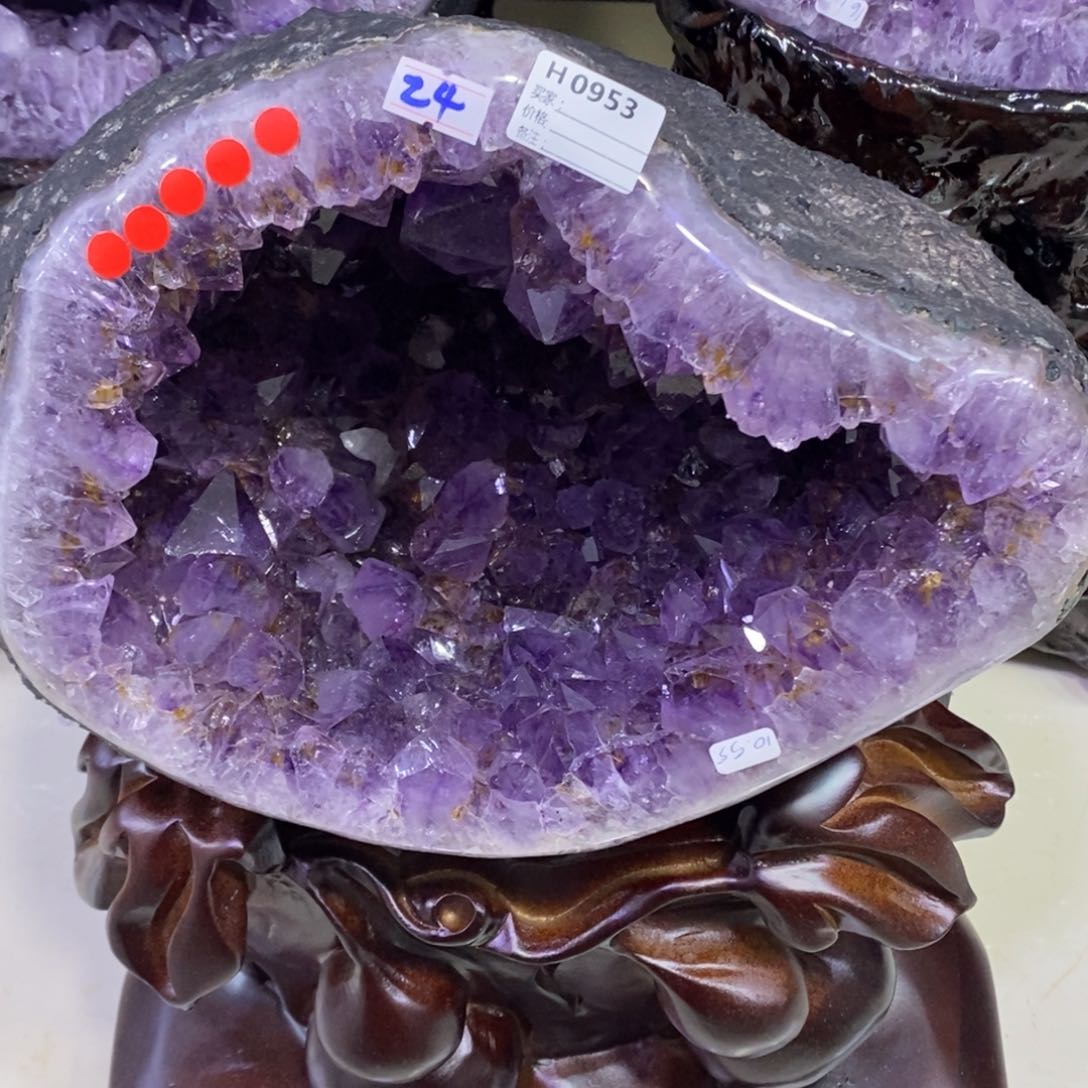 紫晶紫水晶0953未镶嵌积*