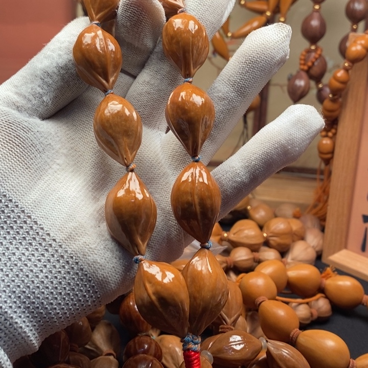 橄榄核手串/手链1.9蒜头手持红绳