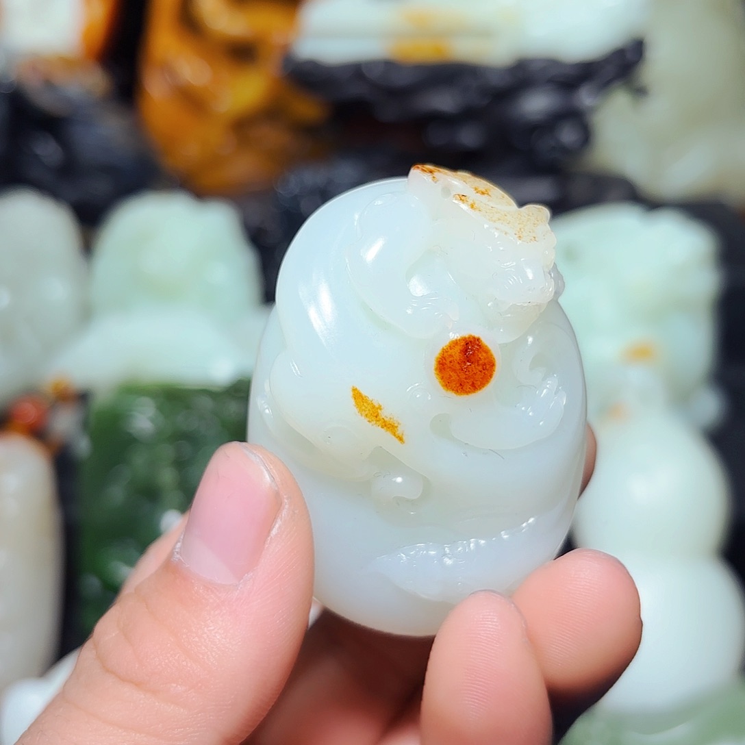 和田玉挂件未镶嵌泽*0