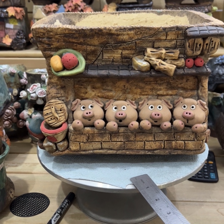 用***5嘻哈多肉花盆百搭