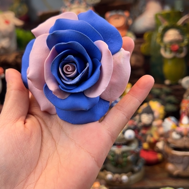 陶摆件小镇青花每日有新品