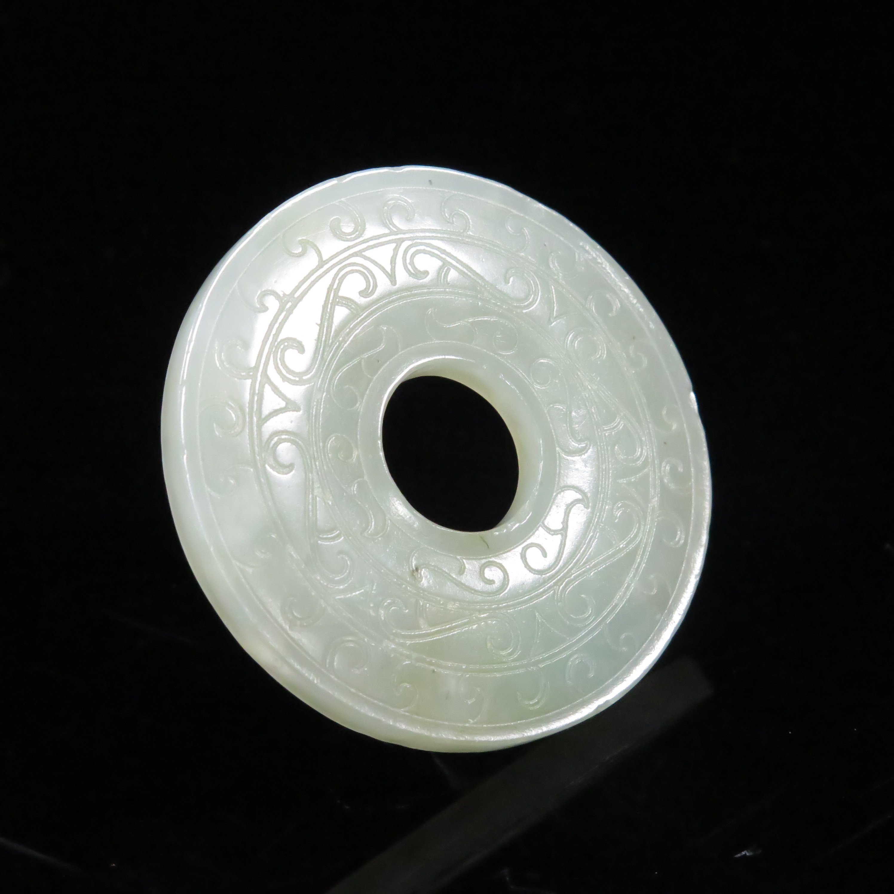 清代满工玉璧/HY364821/和田玉/槐荫山房