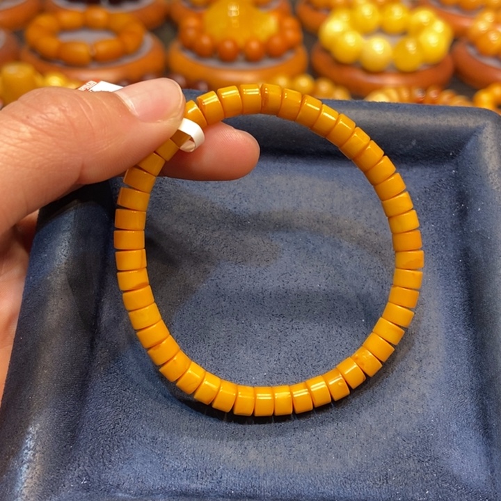 琥珀手链未镶嵌蜜蜡
