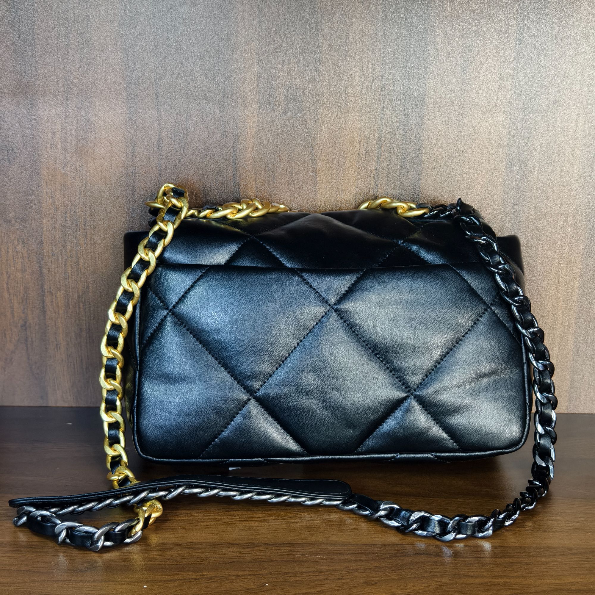 薇薇手工真皮包1031-27-黑色-长27x高18-19bag三色中香A63