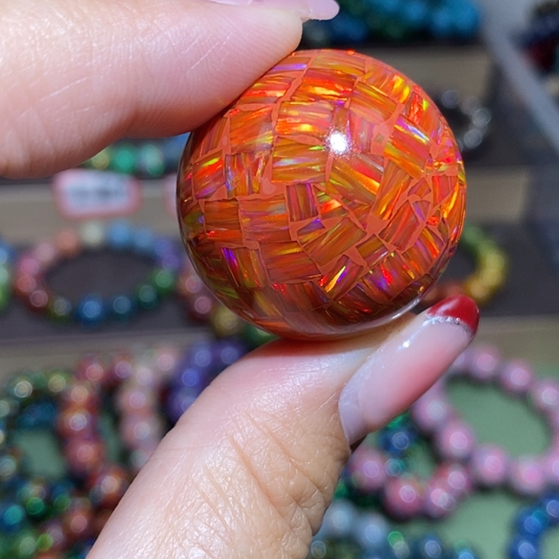 四***月大漆珠3.0橙色爆欧