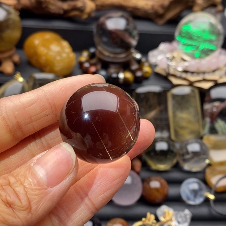 水晶金发晶球未镶嵌l*o