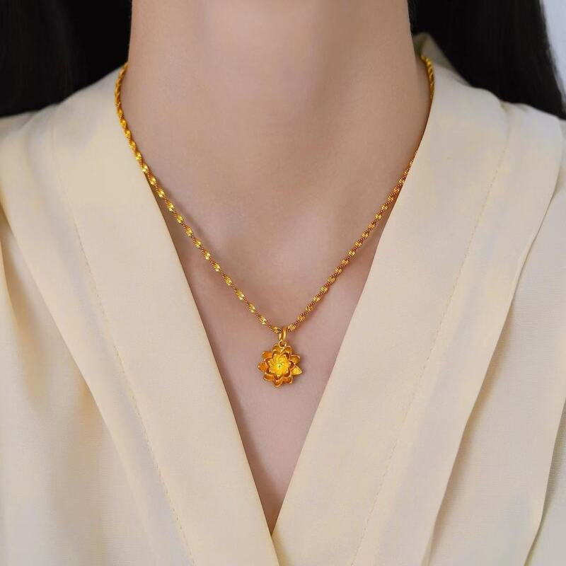 铜合金项链 D159  时尚轻奢气质百搭项链复古精美小众优雅女款