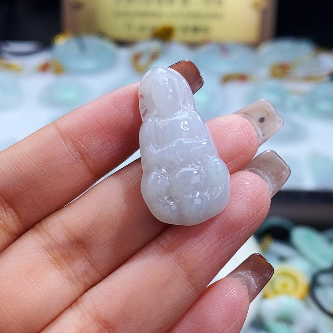 翡翠未镶嵌毛衣链8035