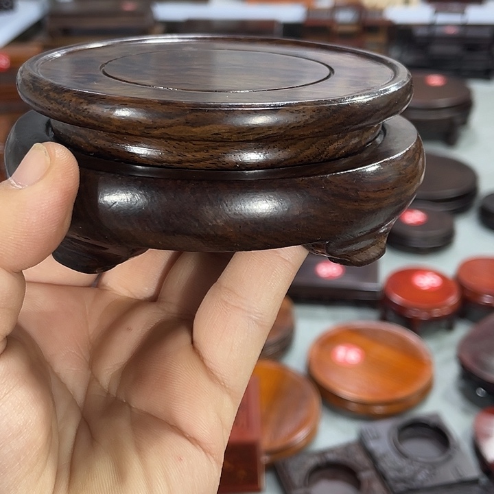 红木底座工艺品紫砂红木底座工艺品4个