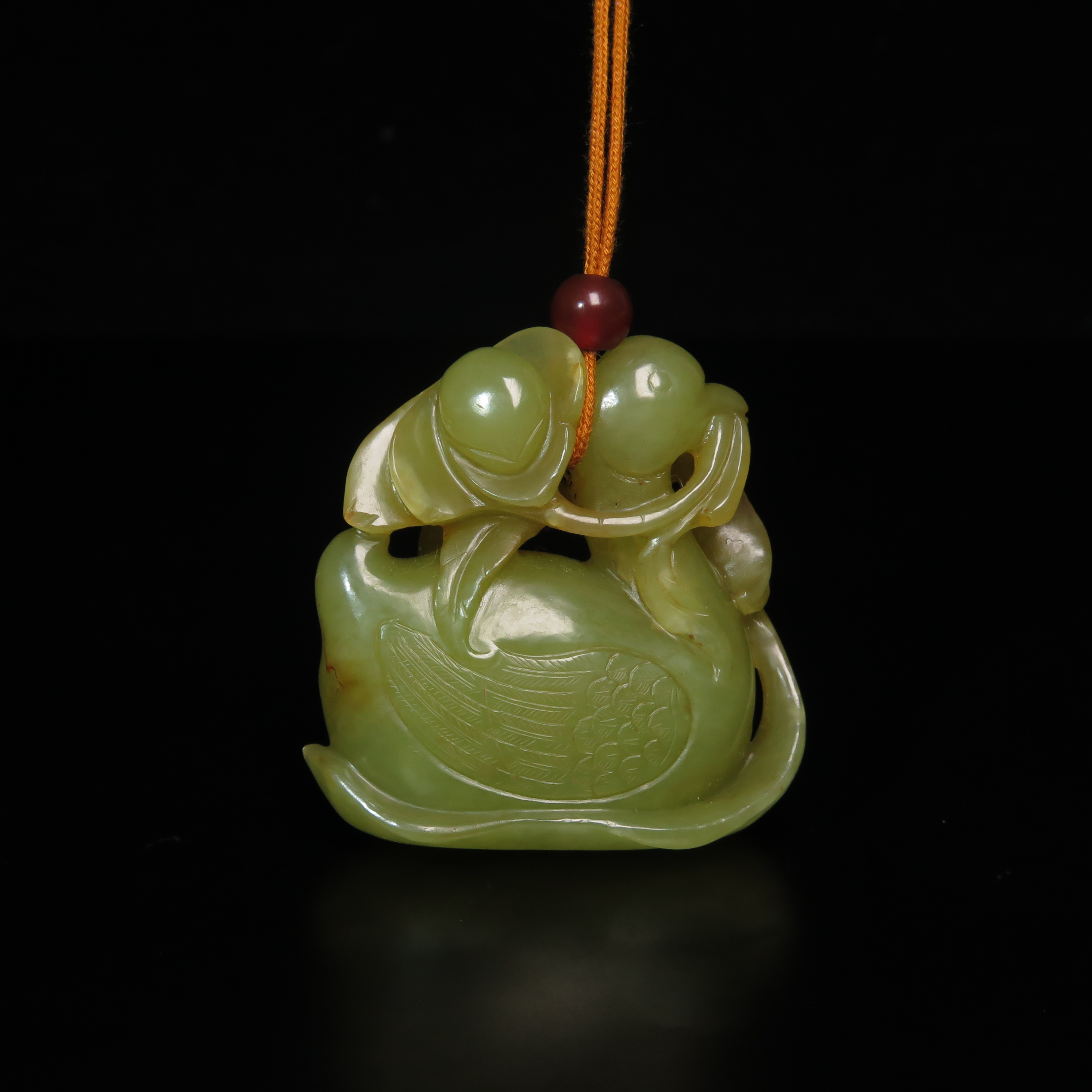 清代黄玉鹅/MZ027781/和田玉/民族文物