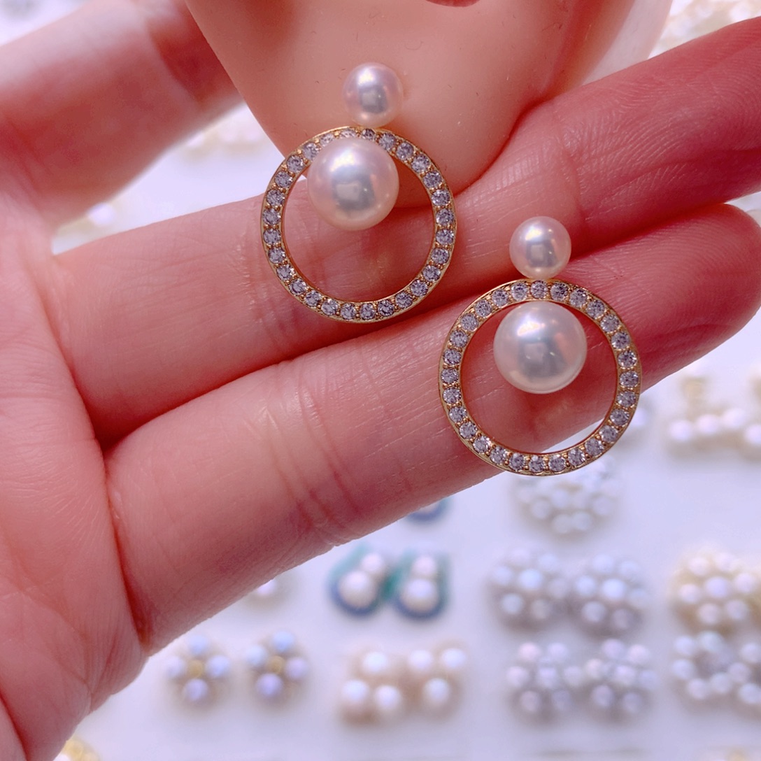 耳饰淡水珍珠合金