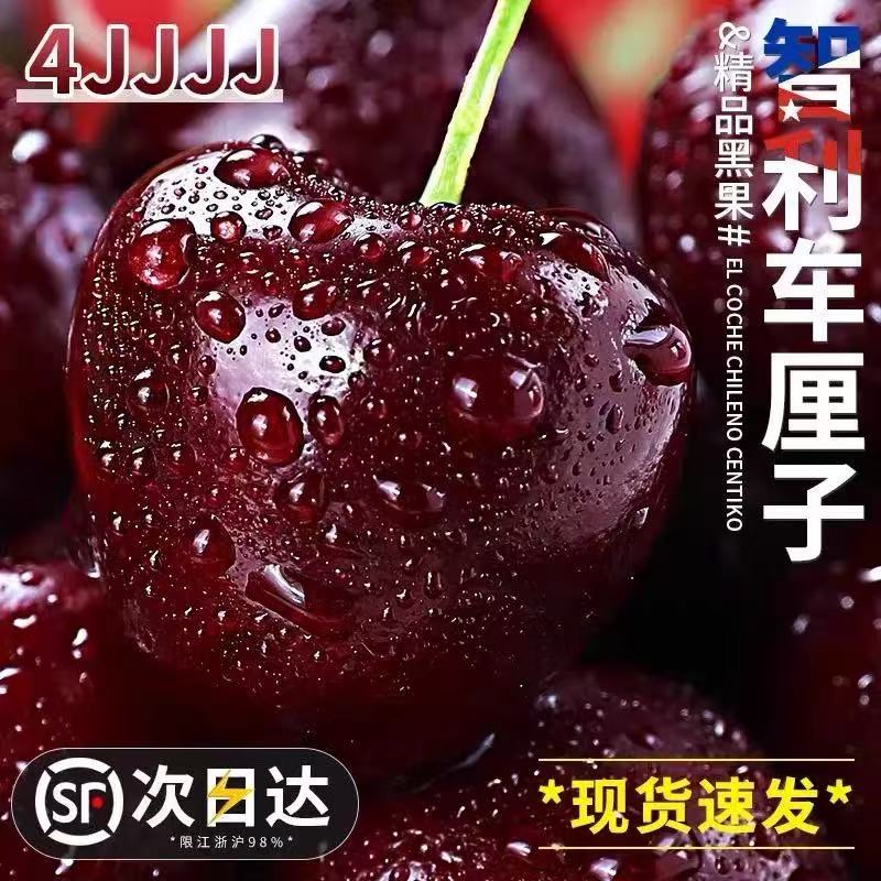 【今天拍明天到】智利进口桑提娜2-4JD车厘子海运顺丰京东2500g内附果径卡桑提娜樱桃智利共和国
