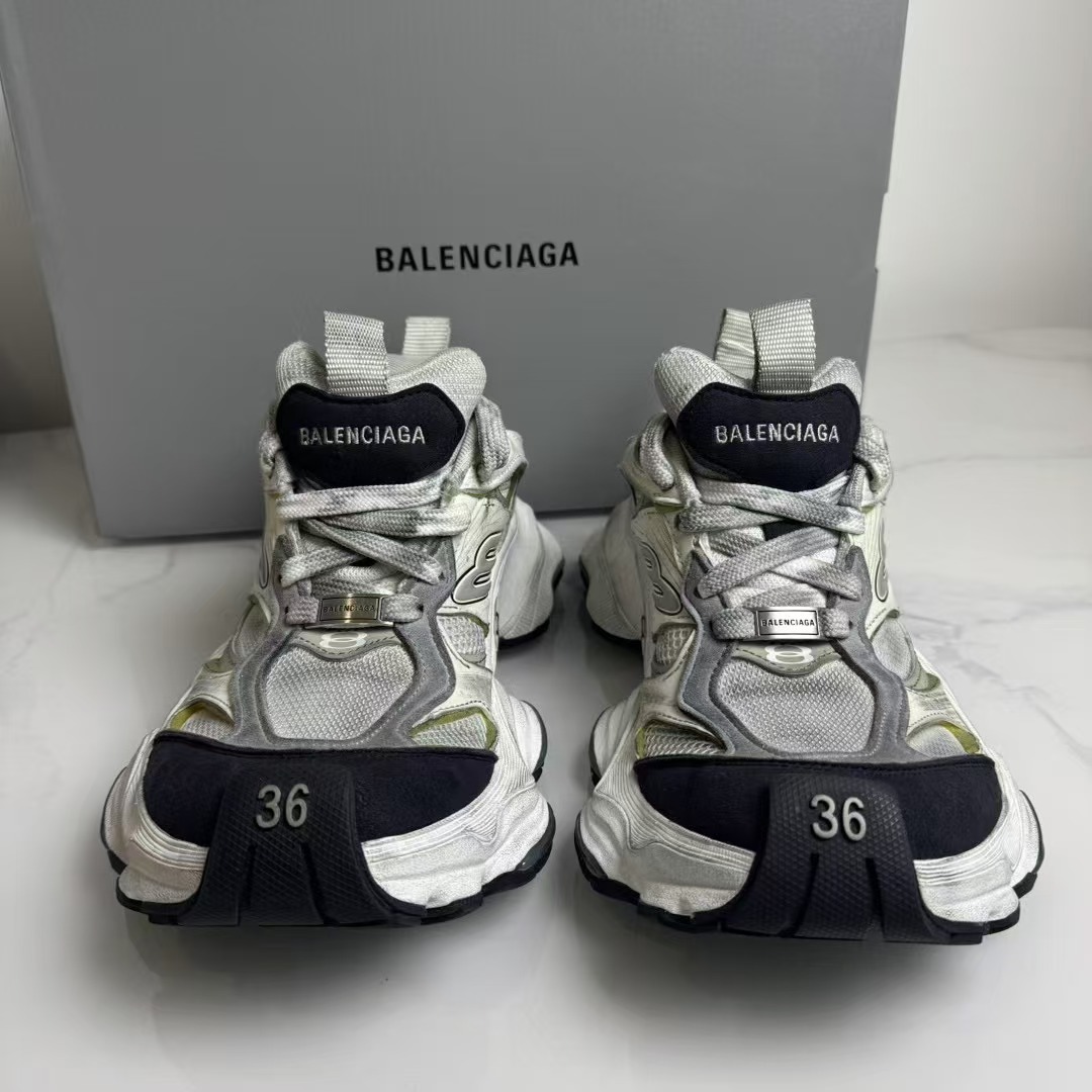 99新/Balenciaga/巴黎世家/葡萄籽奢潮/CARGO圆头系带休闲鞋/36