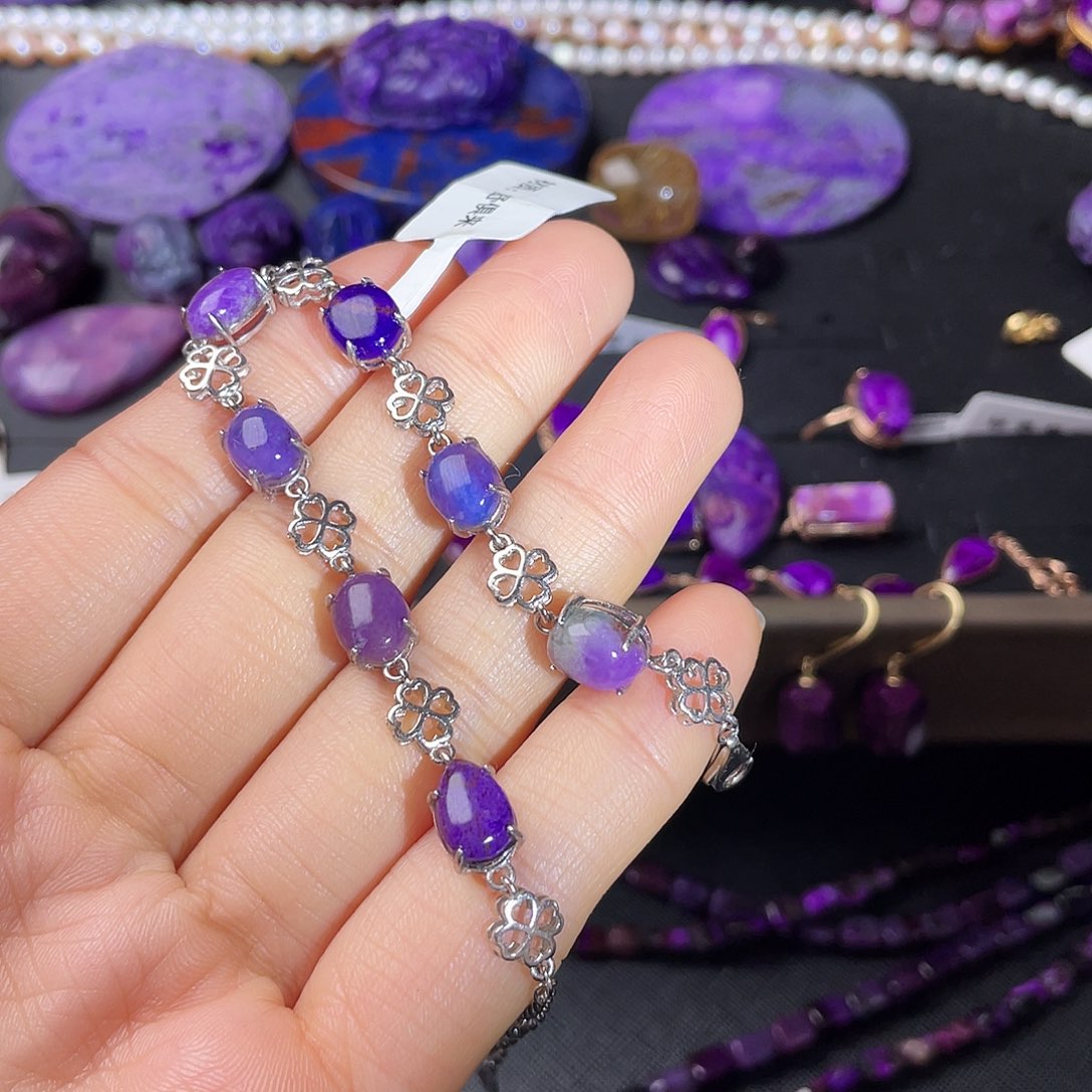 苏纪石（舒俱来）手链银S925镶嵌