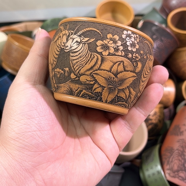 茶杯紫砂全手工紫砂主人杯