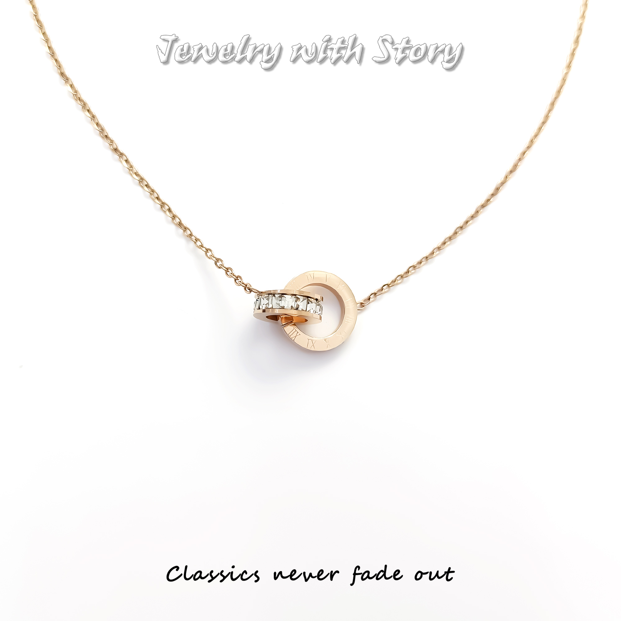 铜合金项链 HX-70093 项链小众时尚欧美