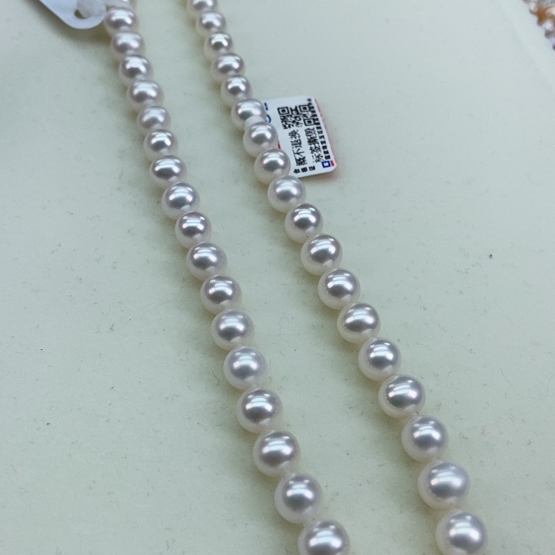 淡水珍珠8-9极光冷白近正圆银S925镶嵌