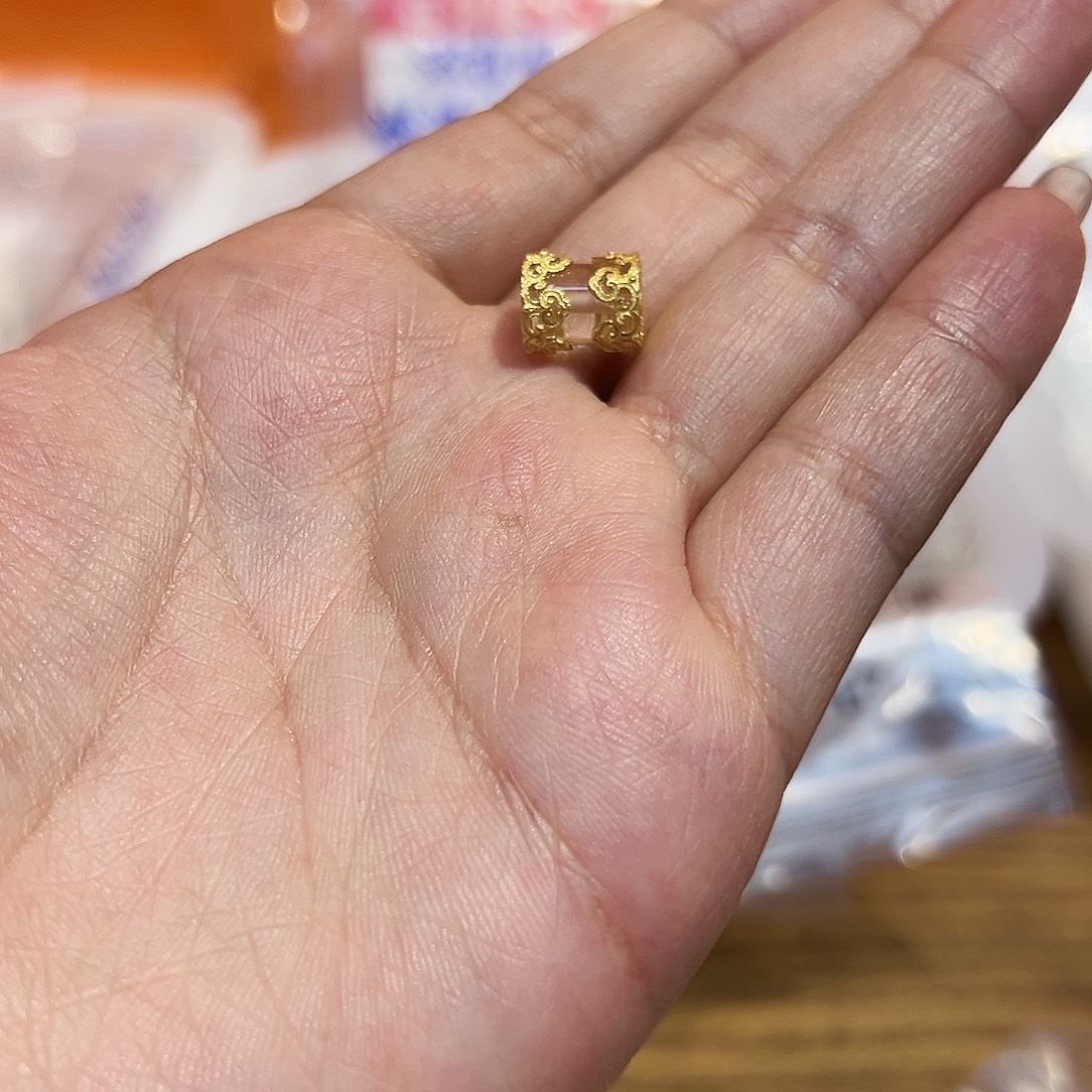 水晶珠宝半成品银S925镀金镶嵌白水晶桶珠