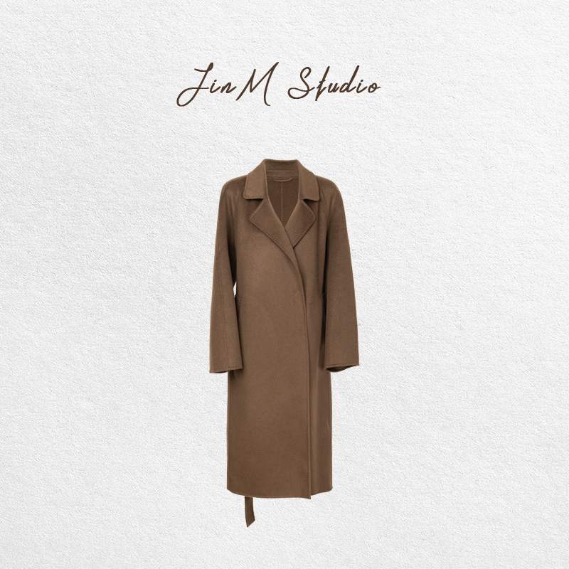 Jinmstudio丨【阿拉善质地】插件袖双面手工羊绒大衣602501A6071