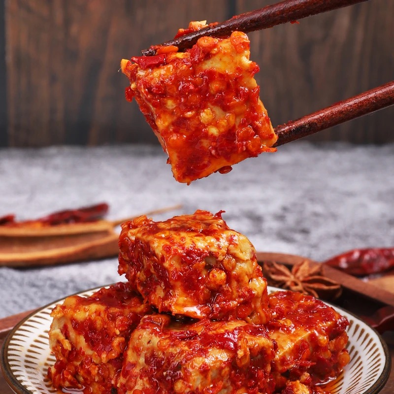 {收到可以吃}湖南特产农家手工无油香辣豆腐乳霉豆腐鲜香下饭开胃