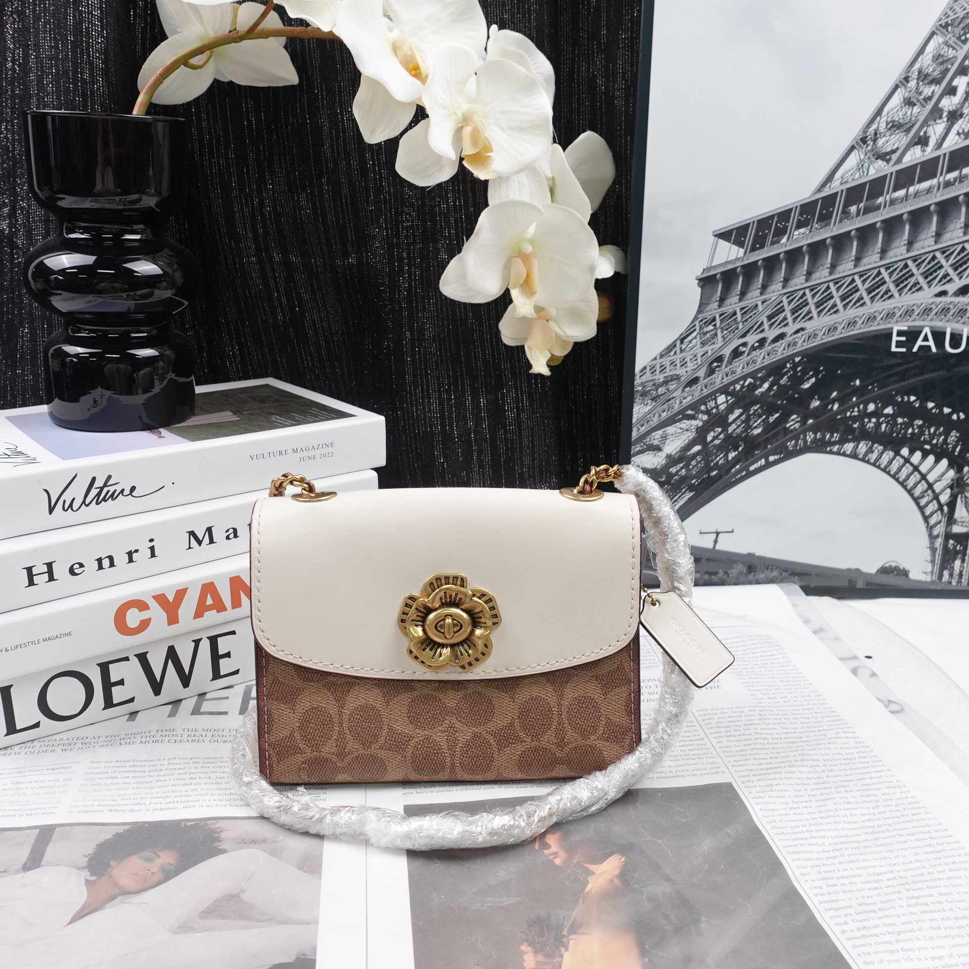 95新 COACH/蔻驰 单肩包/T10306278