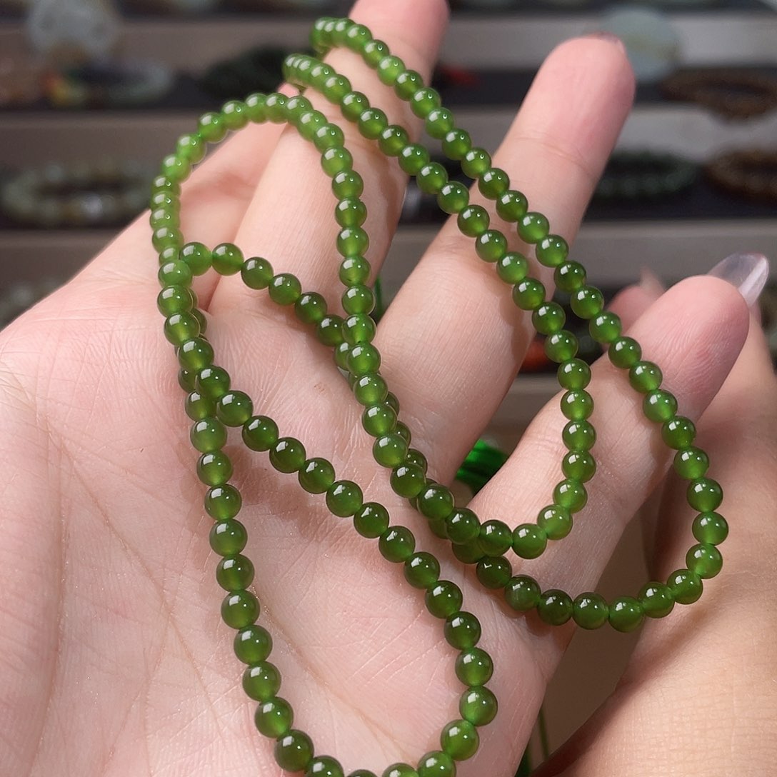 手链未镶嵌和田玉（碧玉）4