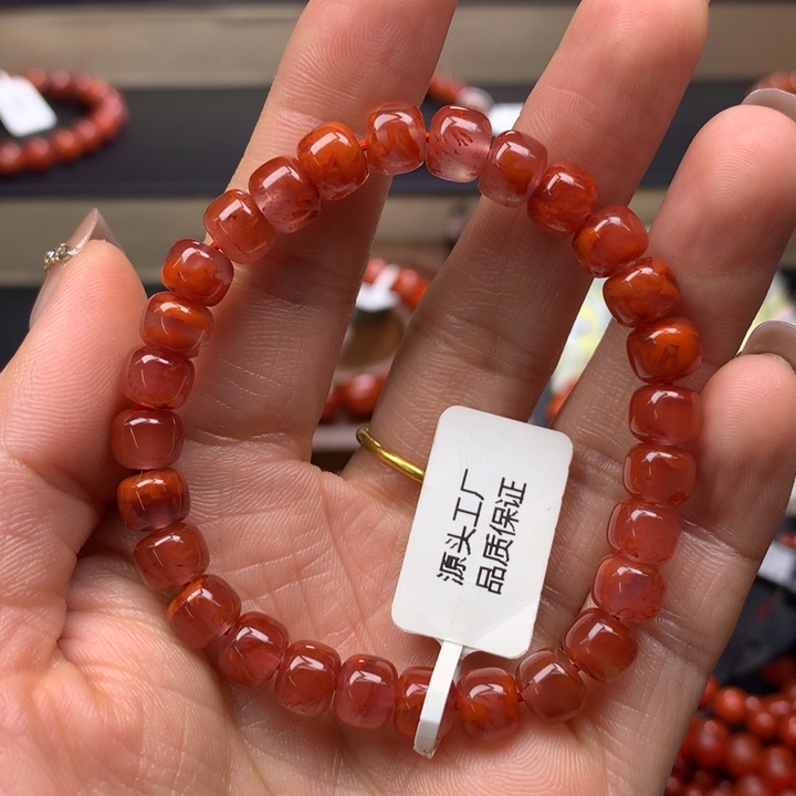 南红玛瑙手串未镶嵌唯*
