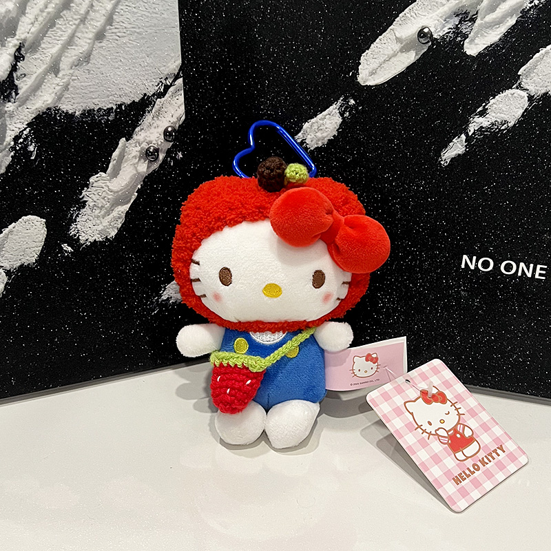 正版苹果头套Hello Kitty挂件 可爱时尚包包挂件 卷毛猪玩偶