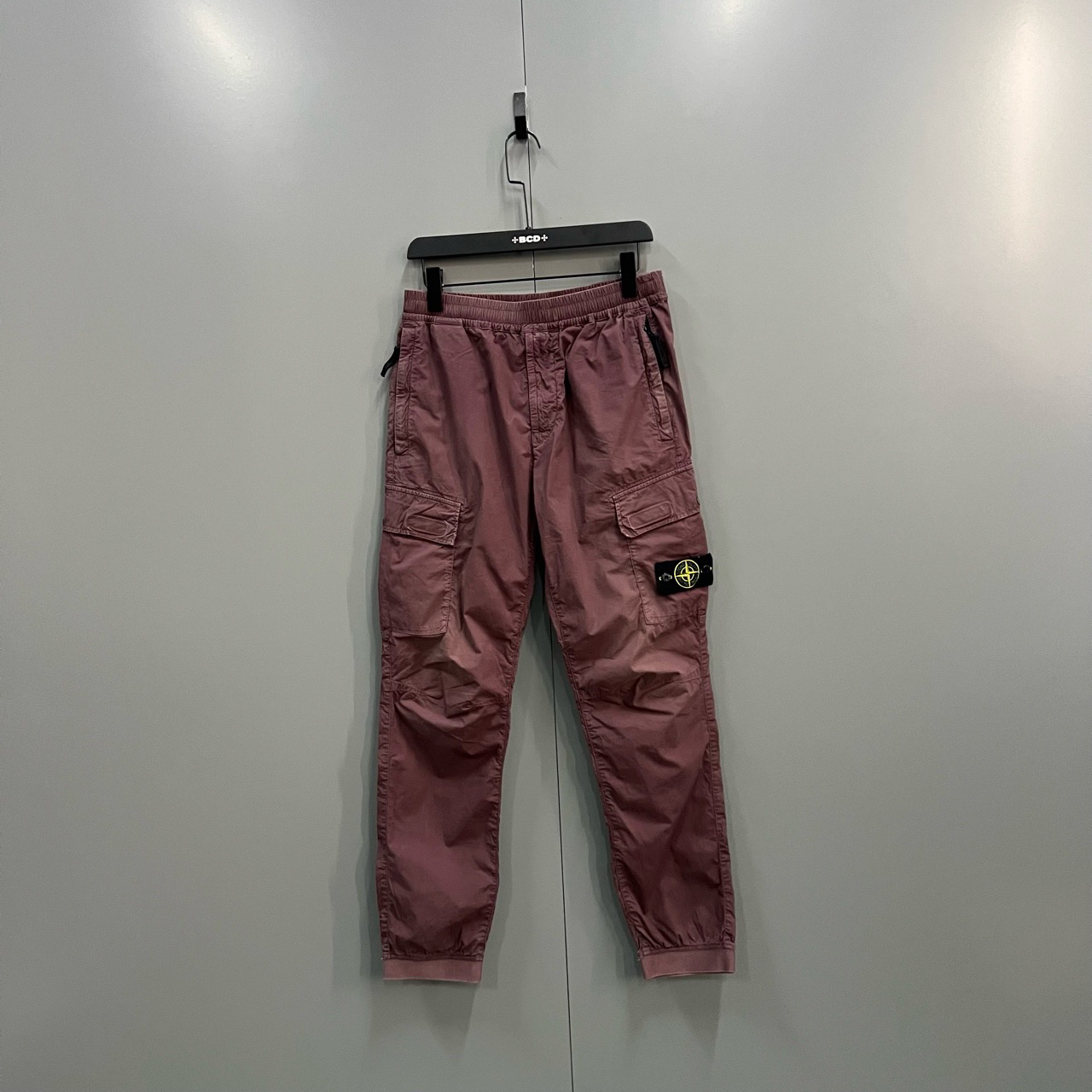 95新 STONE ISLAND SINCE/石岛 石头岛 暗红色徽标工装裤 30码/95