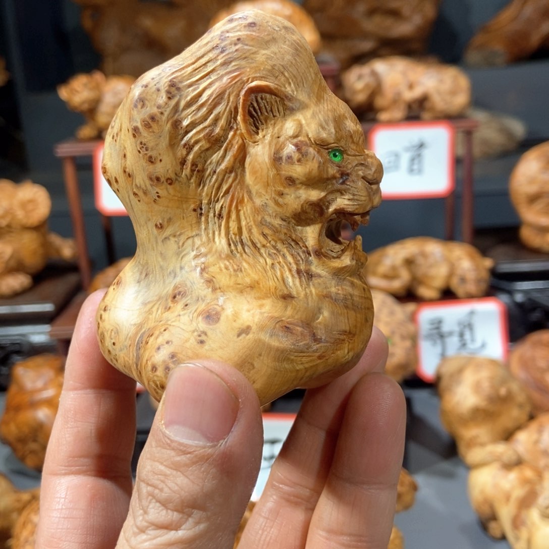 柏木（崖柏）木雕手工把件太行崖柏瘤疤料