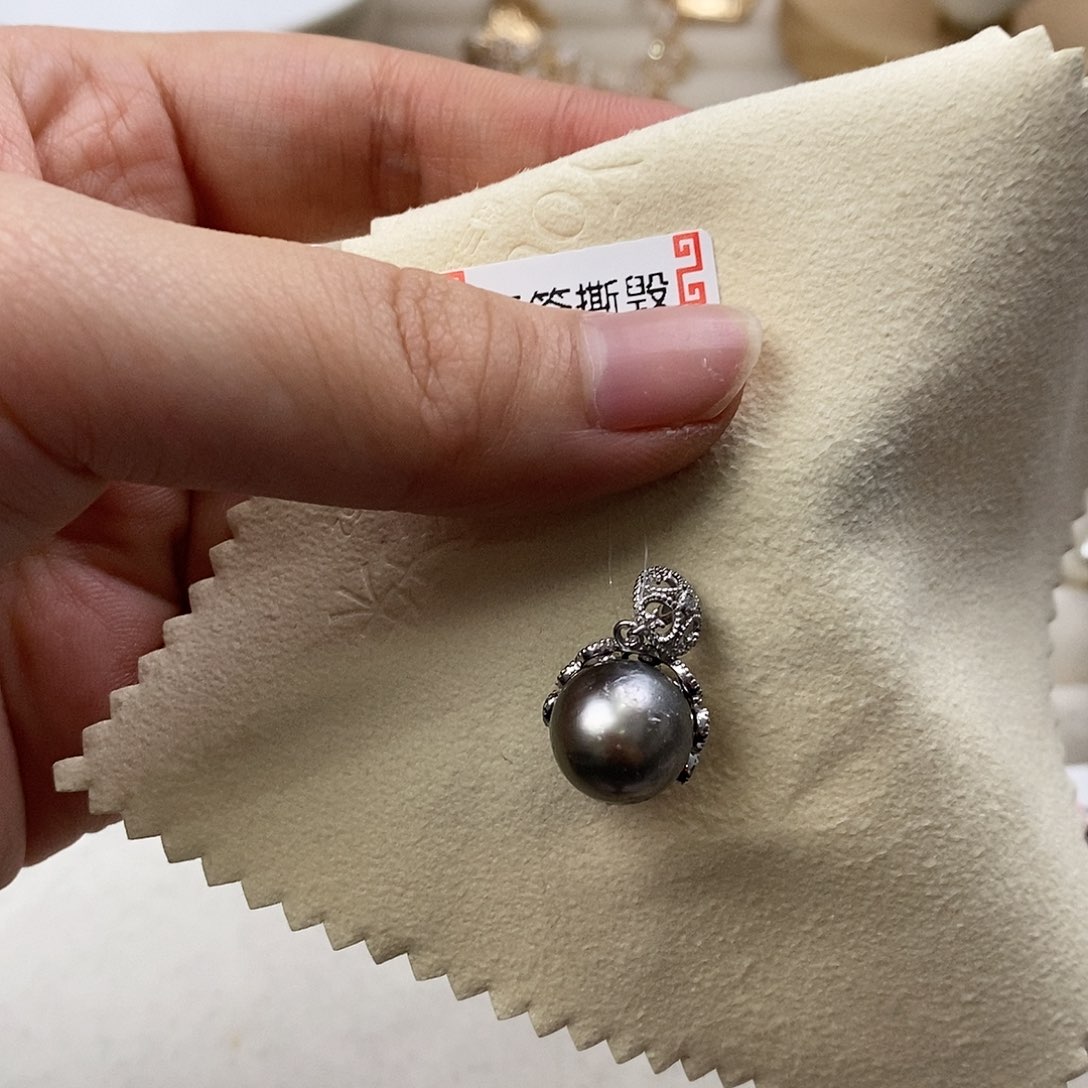海水珍珠颈饰银S925镶嵌