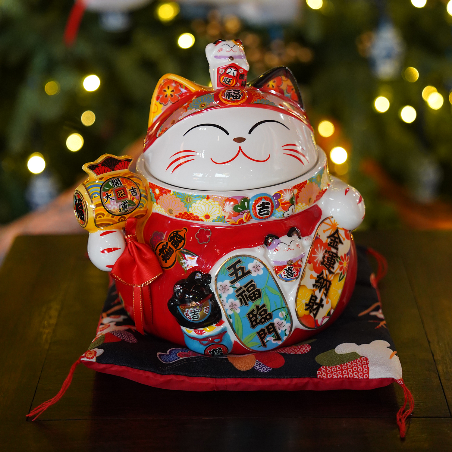 【本尼家】DH152五福临门(糖罐)开业店铺家居玄关摆件 