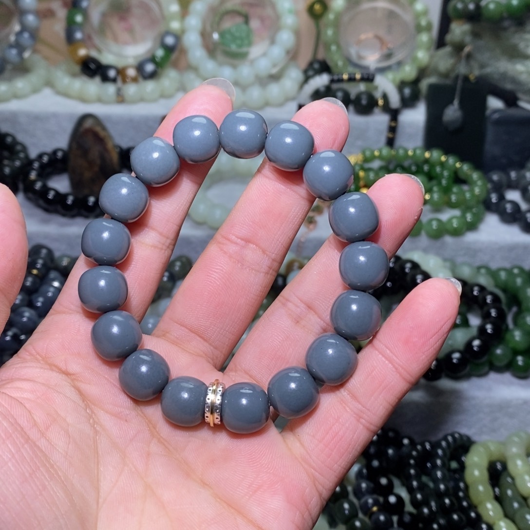 和田玉未镶嵌手链