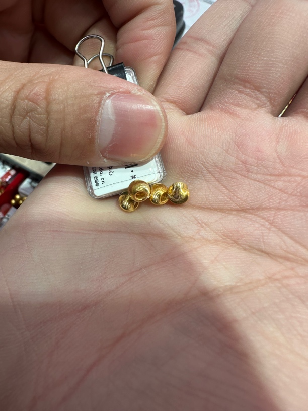 时尚足金999 卡5 猫眼 4颗 