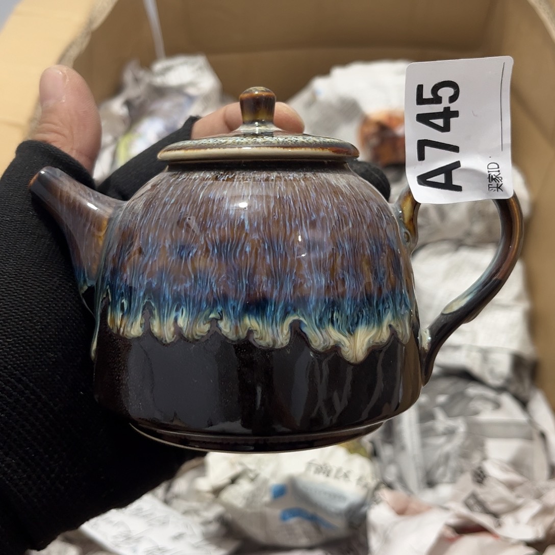瓷片茶摆件工艺品摆件666