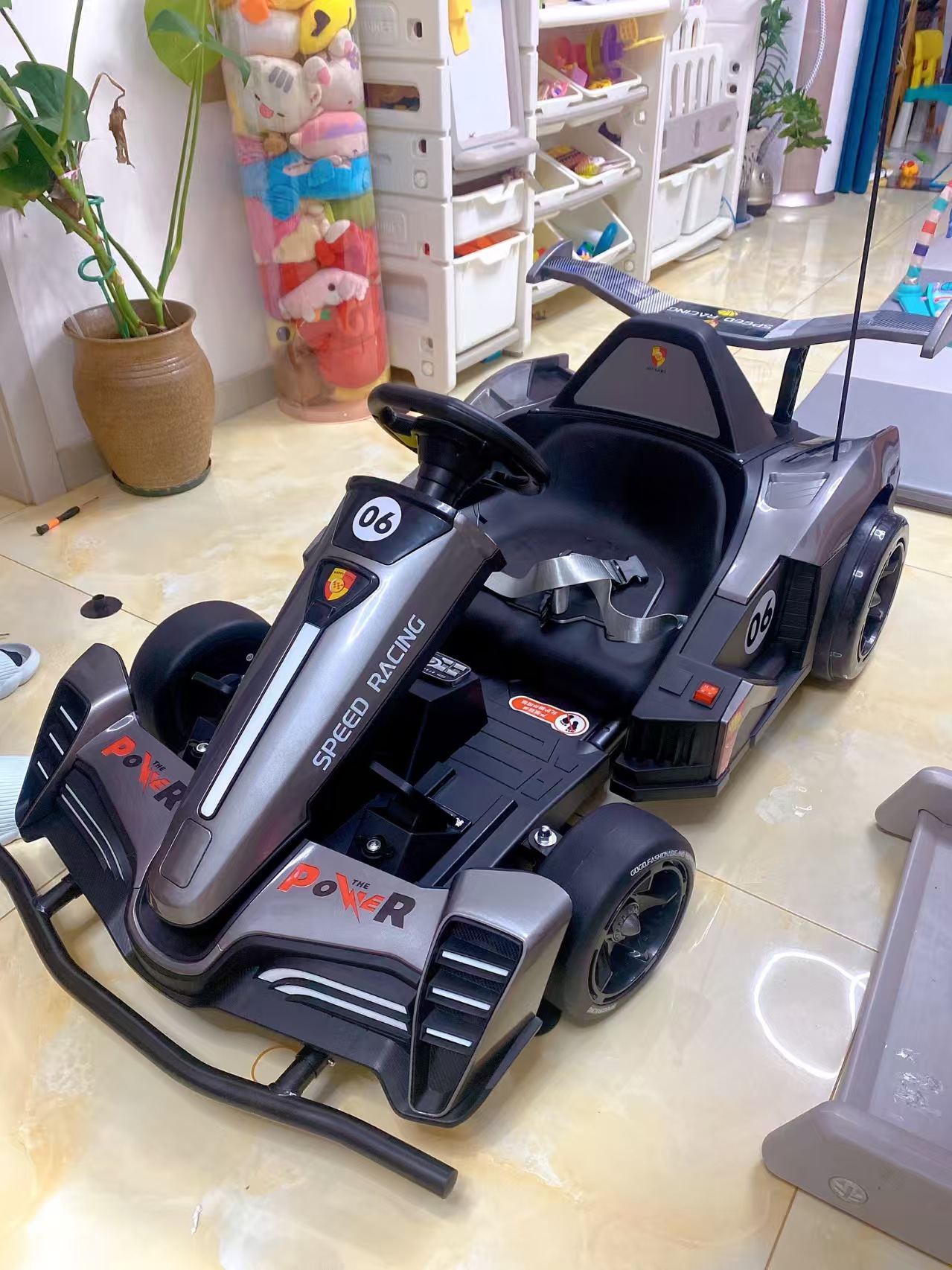 漂移卡丁车儿童电动卡丁车遥控四轮玩具汽车赛车动力强劲漂移车