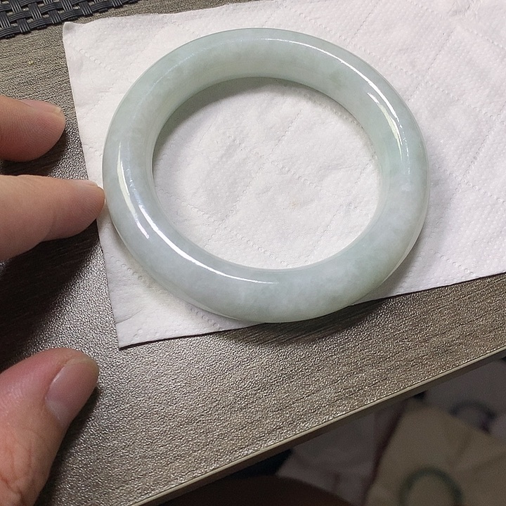 翡翠未镶嵌颈饰54.7圆条