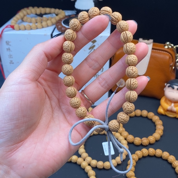 桃核手串玉化皮11 （尺寸误差0.5之间）