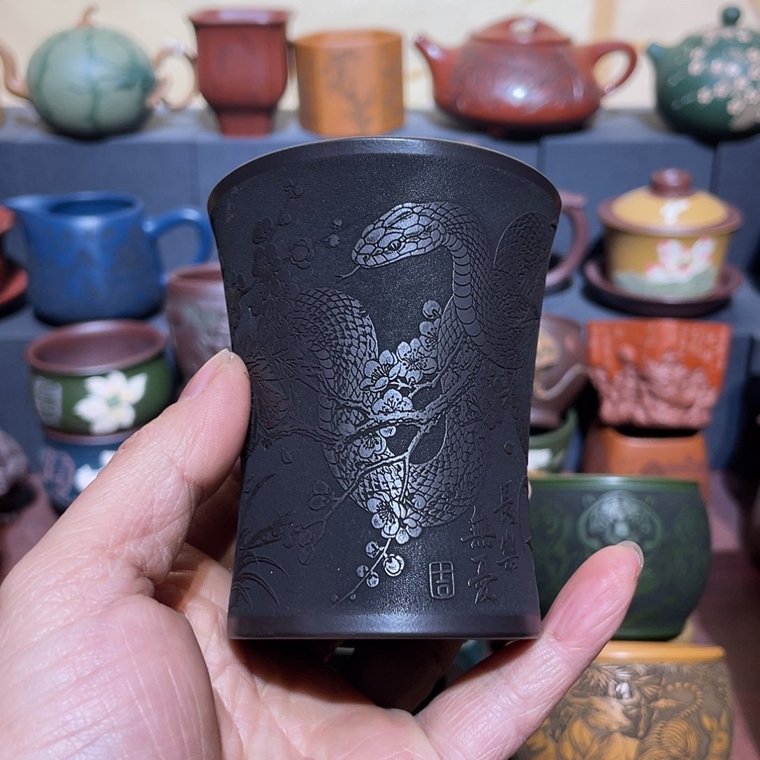 原矿紫砂手工主人杯