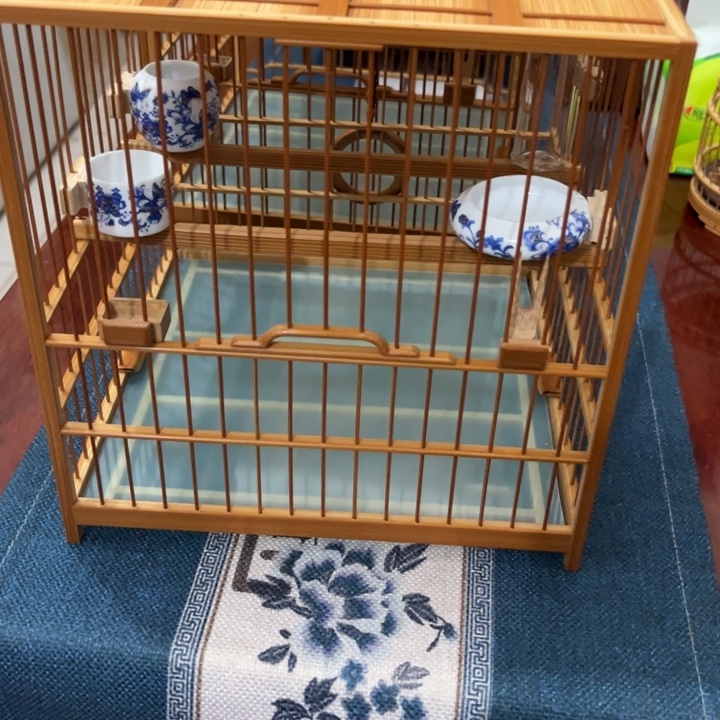 陌***陌木绣眼榫头笼一套